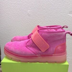 UGG Neumel Clear Women's Chukka Boots Bright Pink Size 10